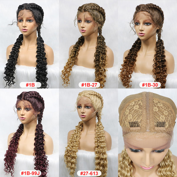 Long Synthetic Hair Braided Wigs