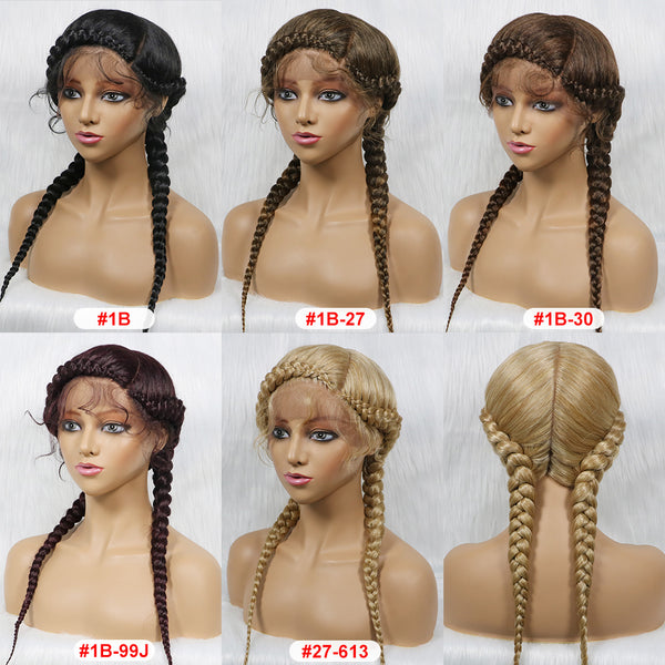 Long Synthetic Hair Braided Wigs