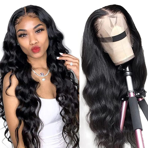30Inch~40Inch Long Body Wave Human Hair 13x4 Lace Front Wigs