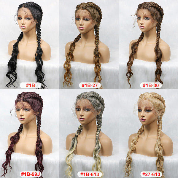 Long Synthetic Hair Braided Wigs