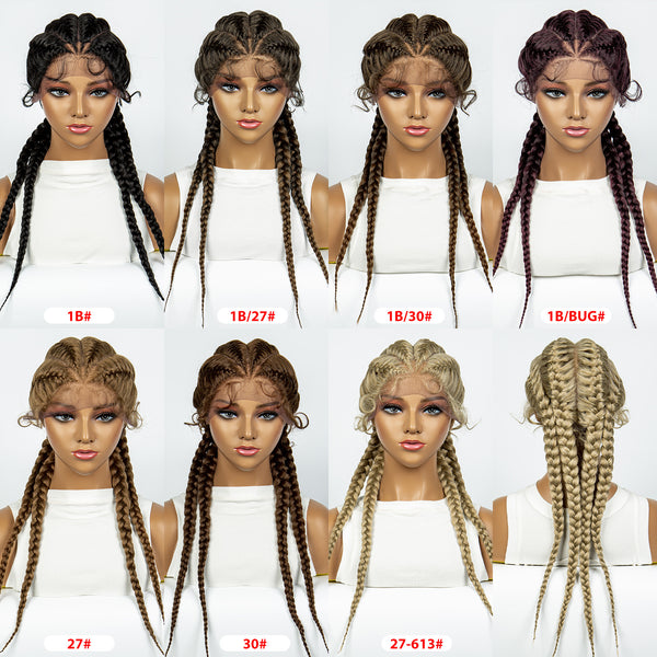 Long Synthetic Hair Braided Wigs