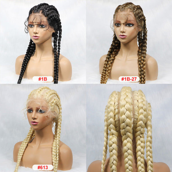 Long Synthetic Hair Braided Wigs