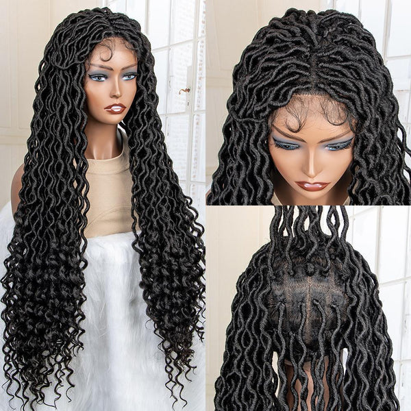 Full Lace Synthetic Hair Braided Wigs -017