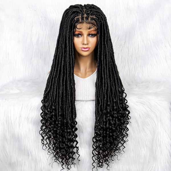 Full Lace Synthetic Hair Braided Wigs -019