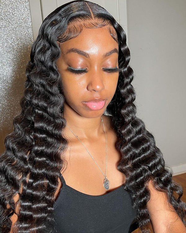 Deep Wave 4x4 5x5 13x4 INVISIBLE HD Lace Wigs