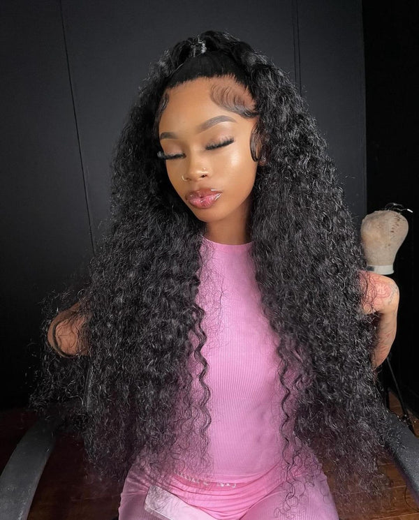 100% Virgin Human Hair Kinky Curly 4x4 5x5 13x4 INVISIBLE HD Lace Wigs