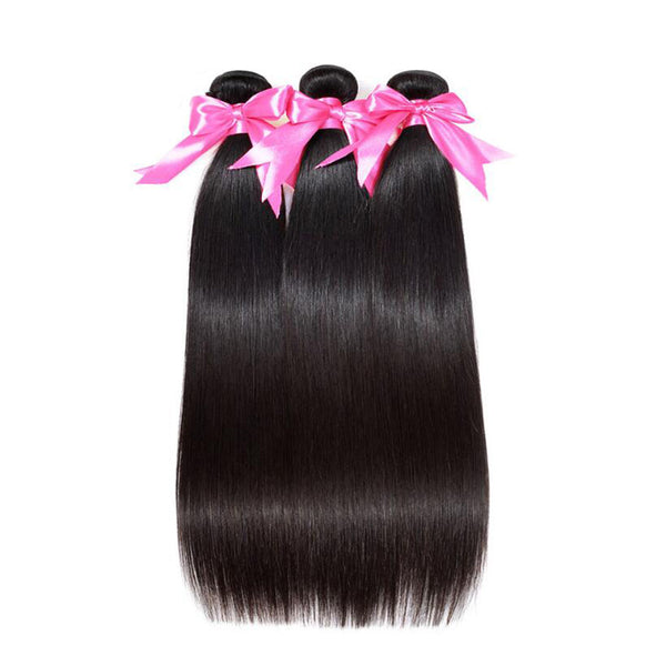 12A Grade Straight Human Hair 3 Bundles Hair Extensions