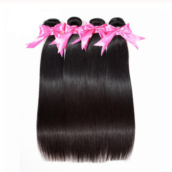 12A 100% Virgin Straight Human Hair 4 Bundles